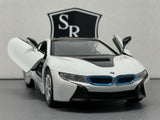 BMW I8 White - Motormax 1:24 Diecast