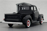 Chevrolet 3100 Pickup Truck Black Red Wheels - Welly 1:24 Diecast