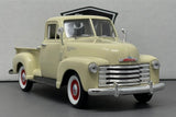 Chevrolet 3100 Pickup Truck Crème Red Wheels - Welly 1:24 Diecast