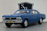 Chevrolet Chevelle SS-396 Blue - Maisto 1:24 Diecast