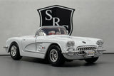 Chevrolet Corvette C1 White - Motormax 1:24 Diecast