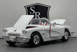 Chevrolet Corvette C1 White - Motormax 1:24 Diecast
