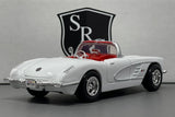 Chevrolet Corvette C1 White - Motormax 1:24 Diecast