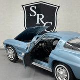 Chevrolet Corvette C2 Light Blue - Welly 1:24 Diecast
