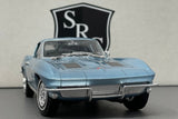 Chevrolet Corvette C2 Light Blue - Welly 1:24 Diecast