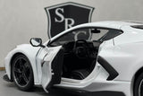 Chevrolet Corvette C8 Stingray Coupe White - Maisto 1:18 Diecast