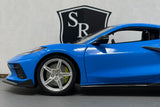 Chevrolet Corvette C8 Stingray Coupe Z51 Blue - Maisto 1:18 Diecast