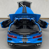Chevrolet Corvette C8 Stingray Coupe Z51 Blue - Maisto 1:18 Diecast