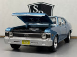 Chevrolet Nova SS Coupe Blue - Maisto 1:24 Diecast