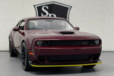Dodge Challenger SRT Hellcat Widebody Burgundy - Motormax 1:24 Diecast