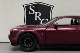 Dodge Challenger SRT Hellcat Widebody Burgundy - Motormax 1:24 Diecast