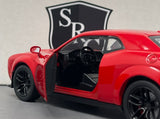 Dodge Challenger SRT Hellcat Widebody Red - Motormax 1:24 Diecast
