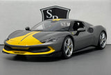 Ferrari 296 GTB Gray - Maisto 1:18 Diecast