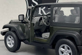 Jeep Wrangler Rubicon Green - Welly 1:24 Diecast