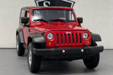 Jeep Wrangler Rubicon Red - Welly 1:24 Diecast