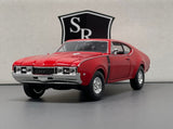 Oldsmobile 442 Red - Welly 1:24 Diecast