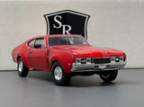 Oldsmobile 442 Red - Welly 1:24 Diecast