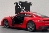 Porsche 911 Carrera 4S Red - Welly 1:24 Diecast