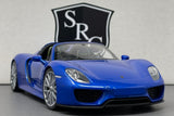 Porsche 918 Spyder Blue - Welly 1:24 Diecast