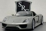 Porsche 918 Spyder Gray - Welly 1:24 Diecast