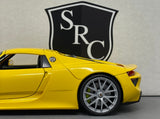 Porsche 918 Spyder Yellow - Welly 1:24 Diecast