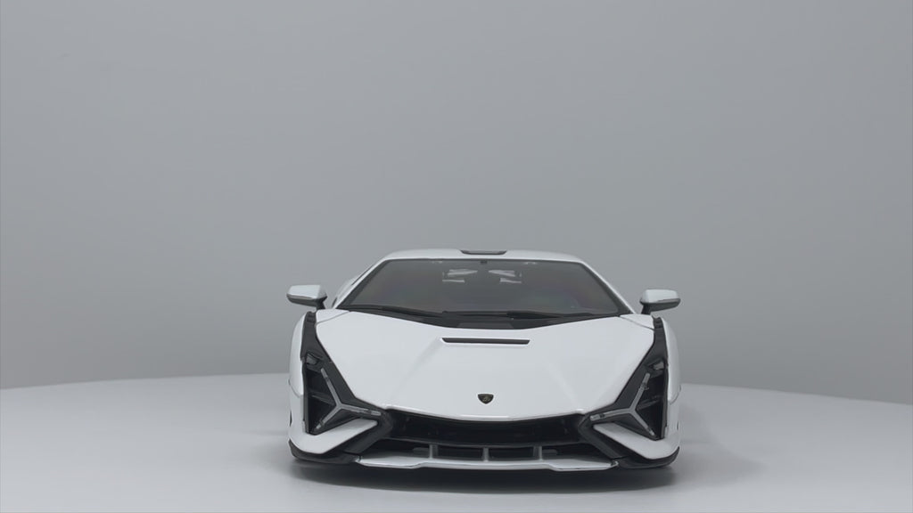 Lamborghini Sian FKP 37 - Maisto 1:18 Diecast White 360 Video